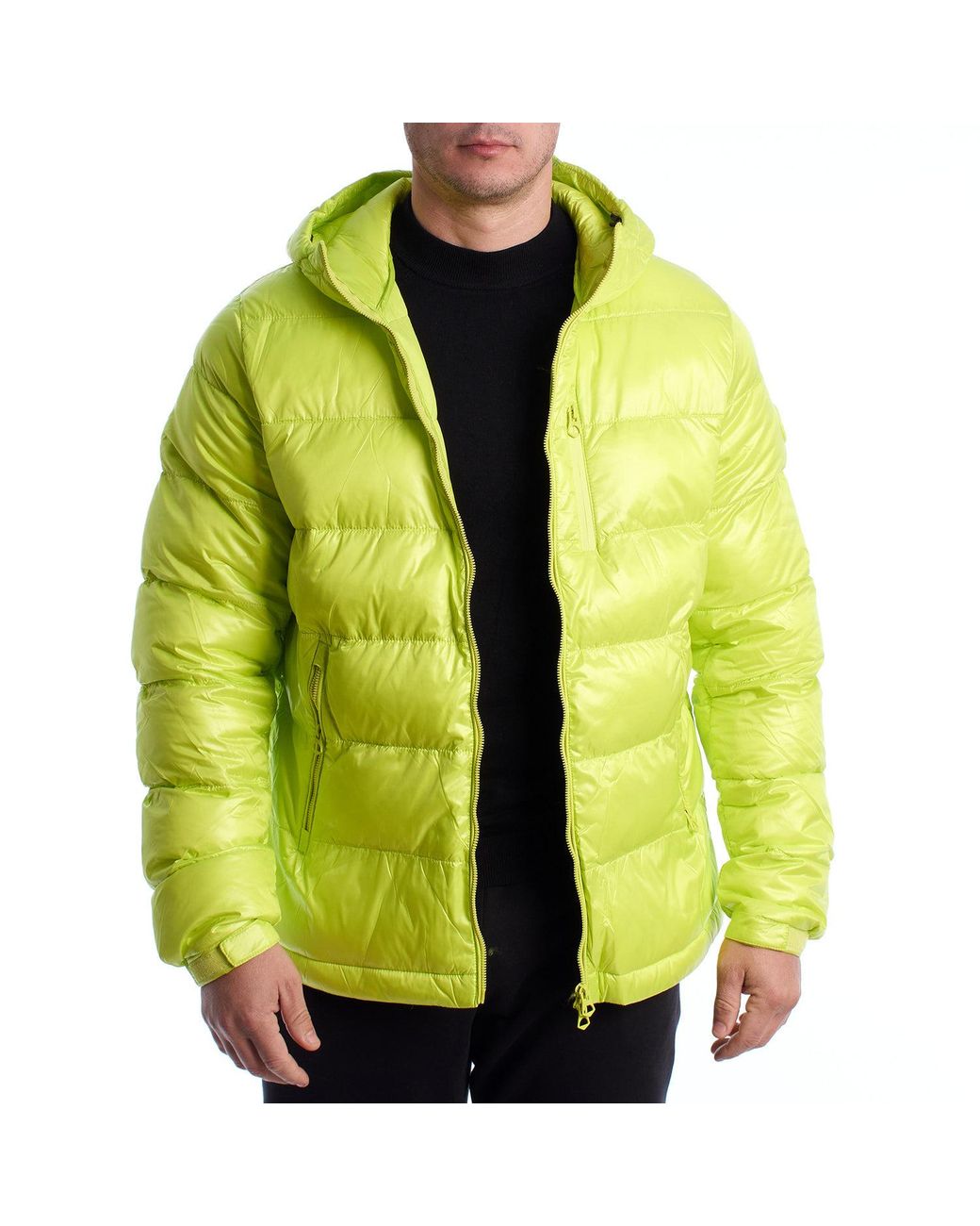 U.S. POLO ASSN. Yellow Padded Jacket With Hood 66512 for men
