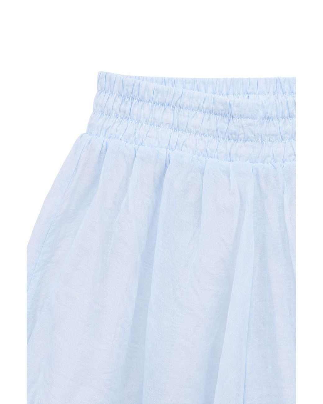 MixRay Blue High-Waist Mini Shorts