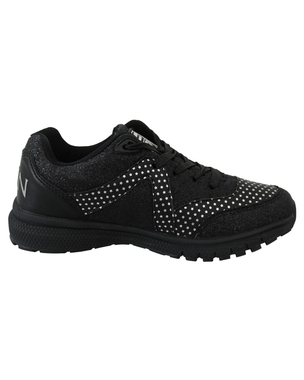Philipp Plein Black Polyester Runner Jasmines Sneakers Shoes
