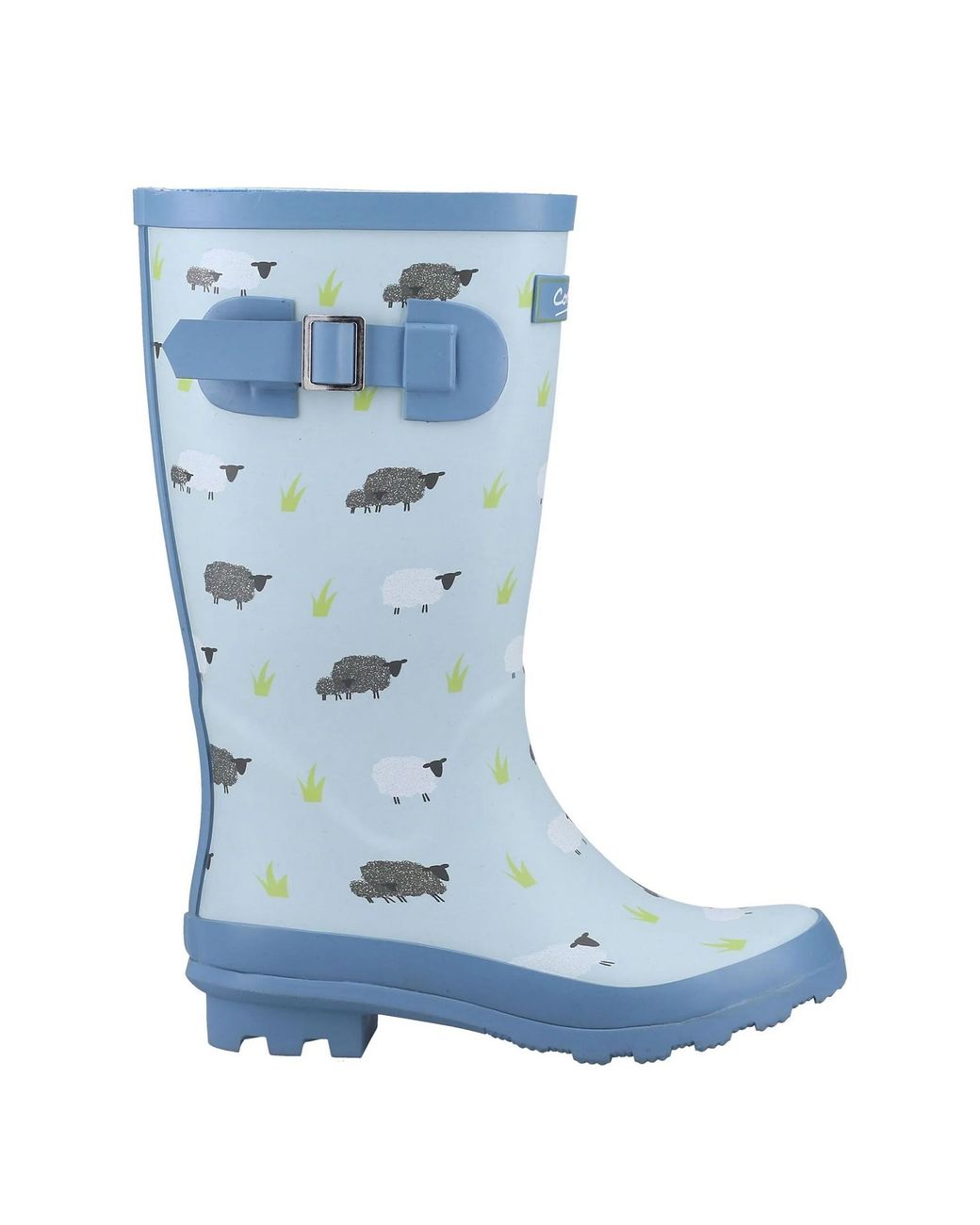 Cotswold Blue Ladies Farmyard Sheep Wellington Boots