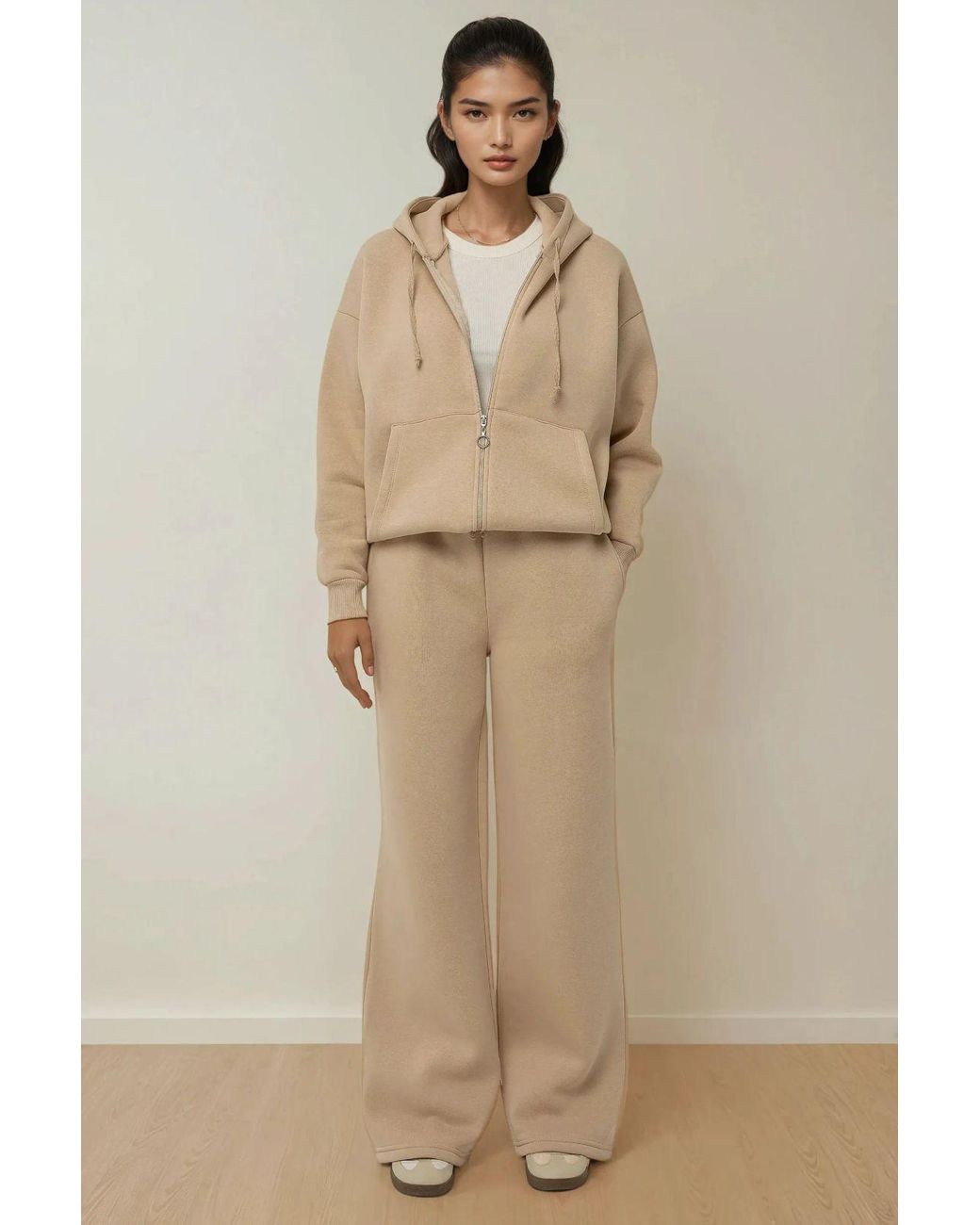 Hiccup Natural Oversized Wide Leg Joggers