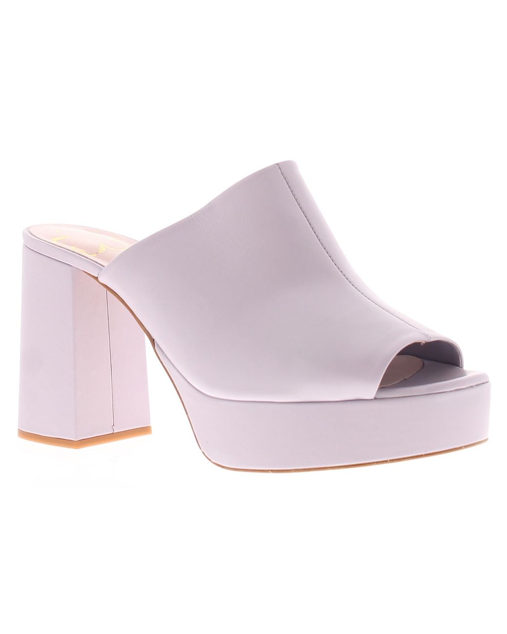 Ted Baker Black Heels Deltino Leather Mules Peep Toe Block Heel Leather (Archived)
