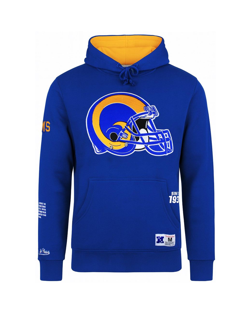Mitchell & Ness Blue Nfl Los Angeles Rams Origins Hoodie for men