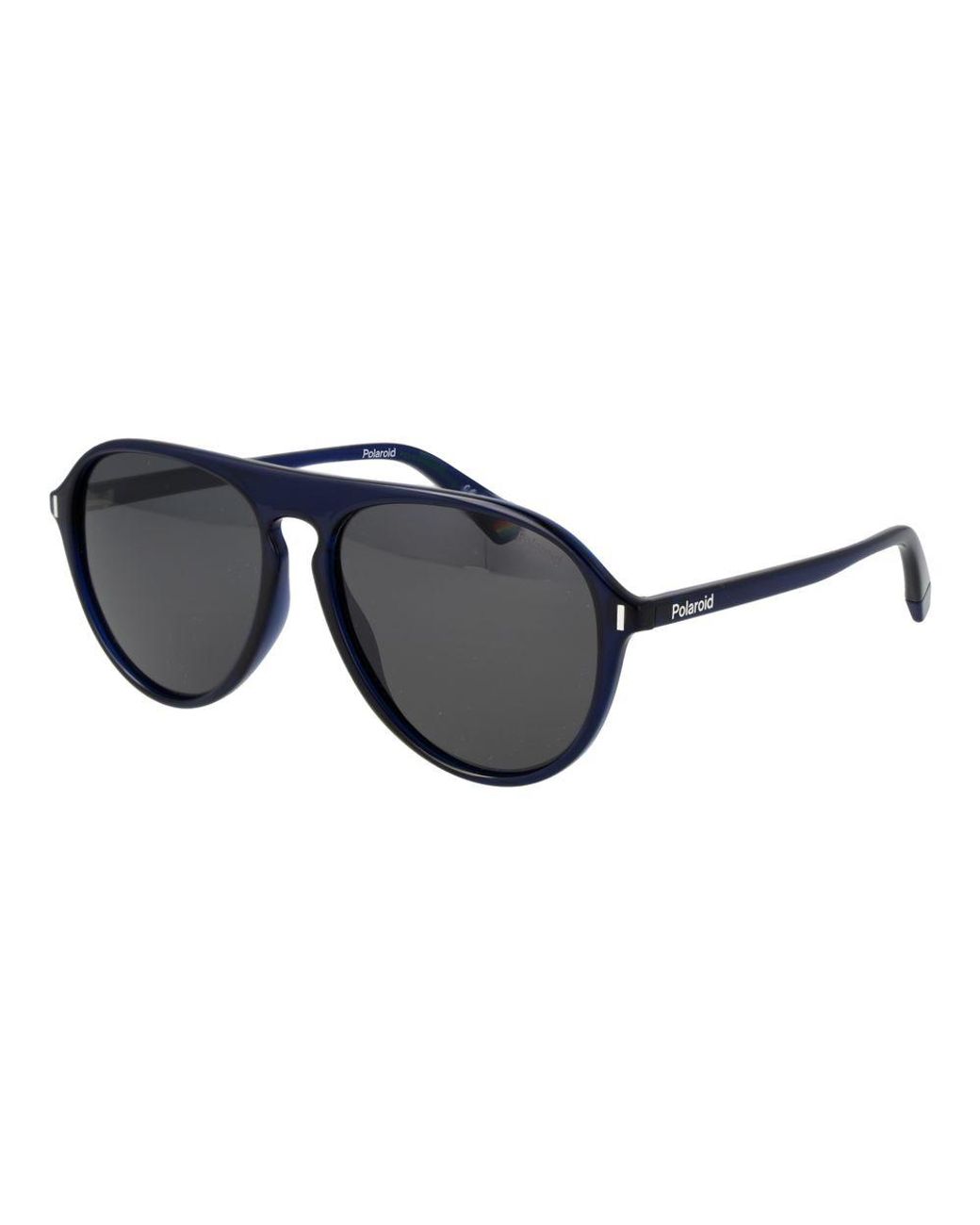 Polaroid Black Blue Plastic Sunglasses for men