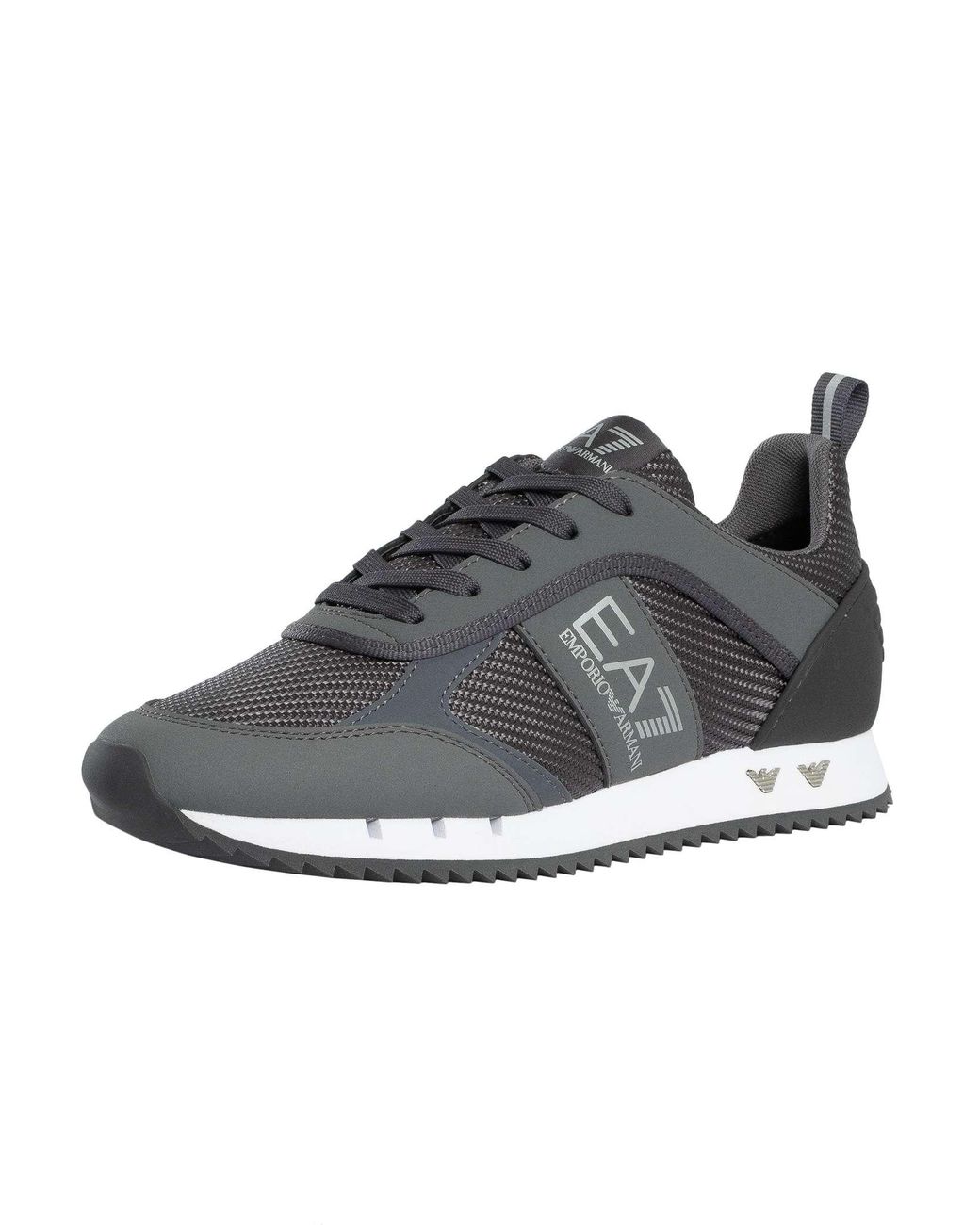 EA7 Sneaker Aus Mesh Mit Logo in Gray für Herren
