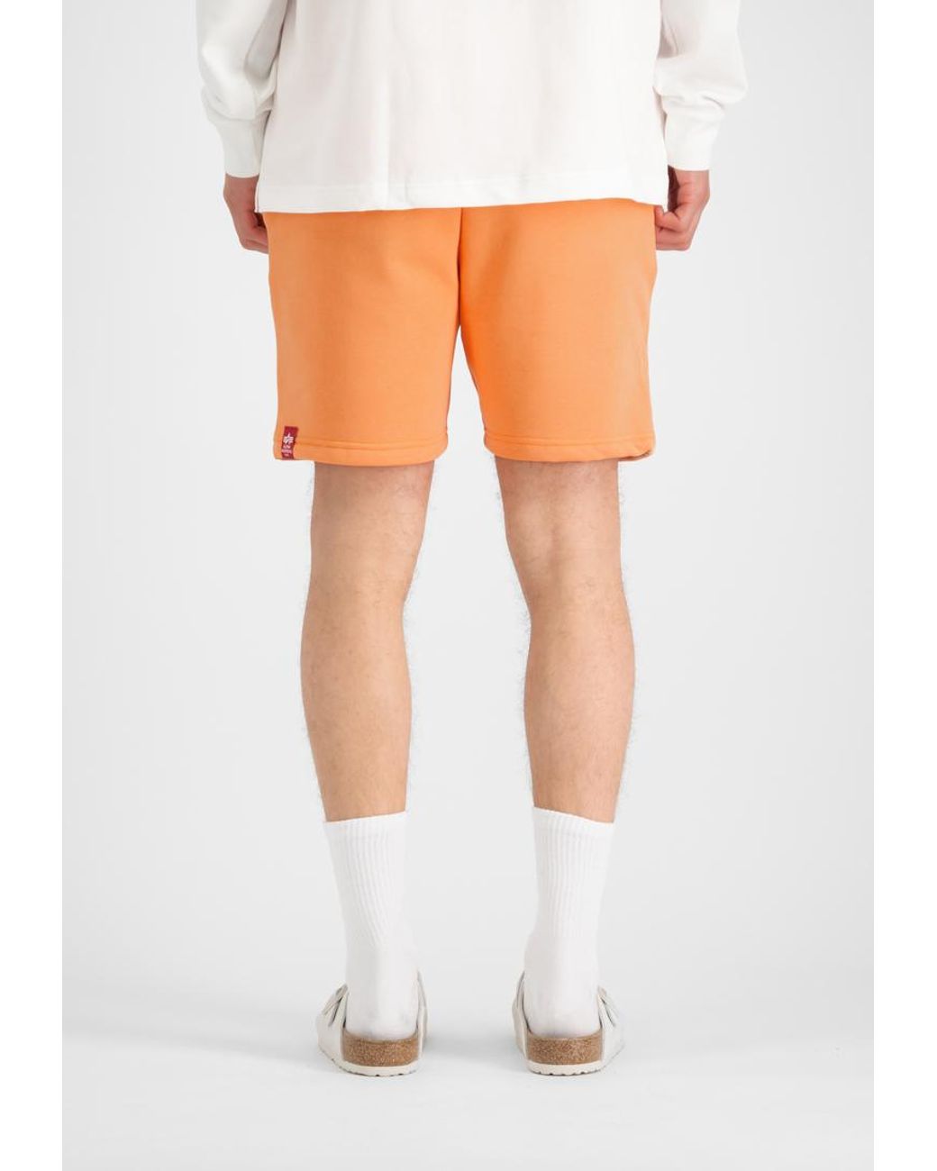 Alpha Industries Alpha Puff Print Short in het Orange voor heren