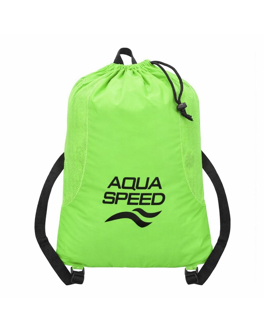 Aqua-Speed Green Large Mesh Pool Backpack for men