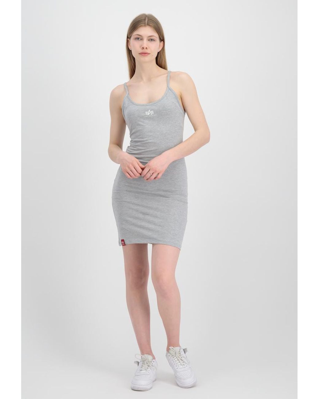 Alpha Industries White Basic Small Logo Dress