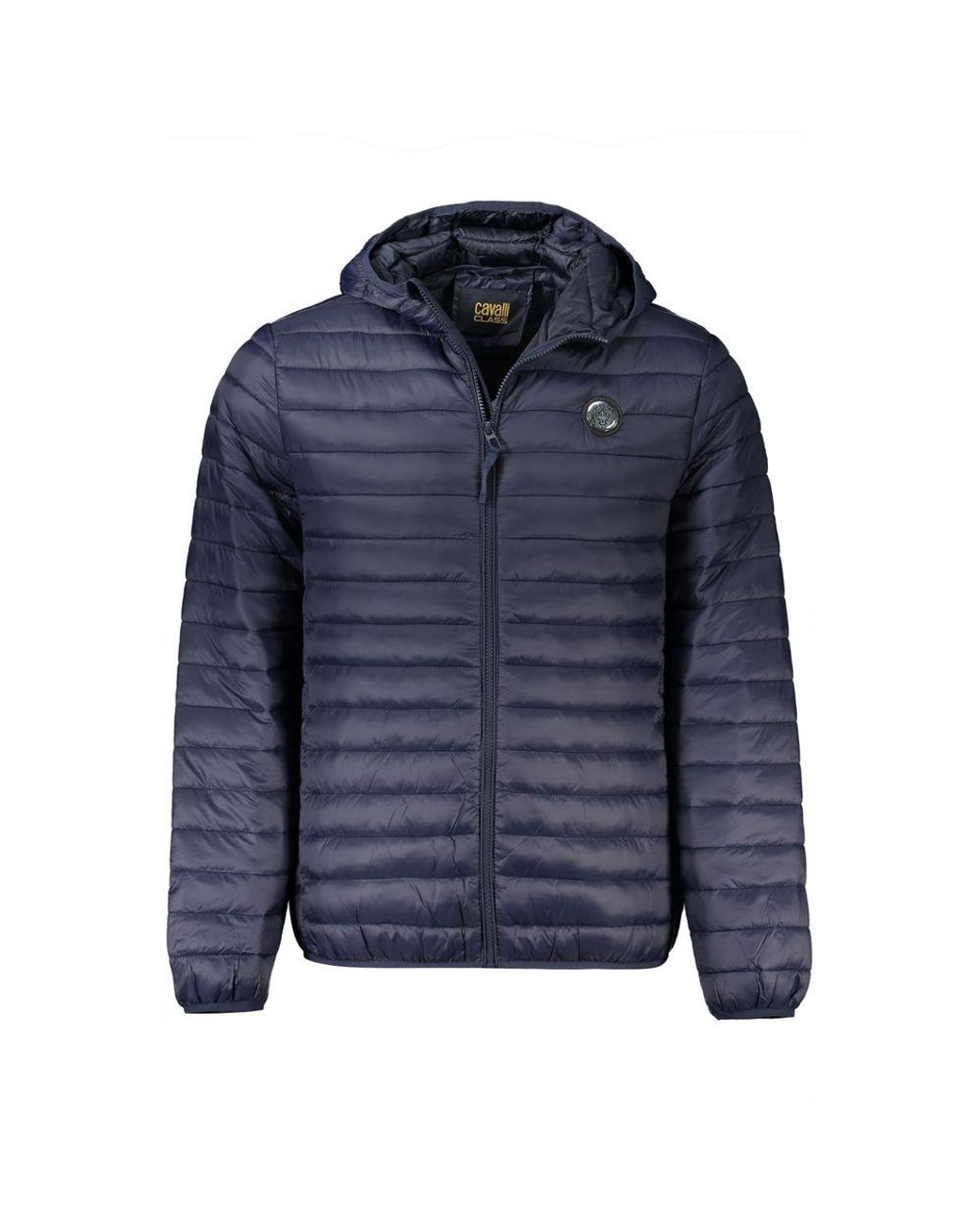 Roberto Cavalli Blue Polyamide Jacket for men