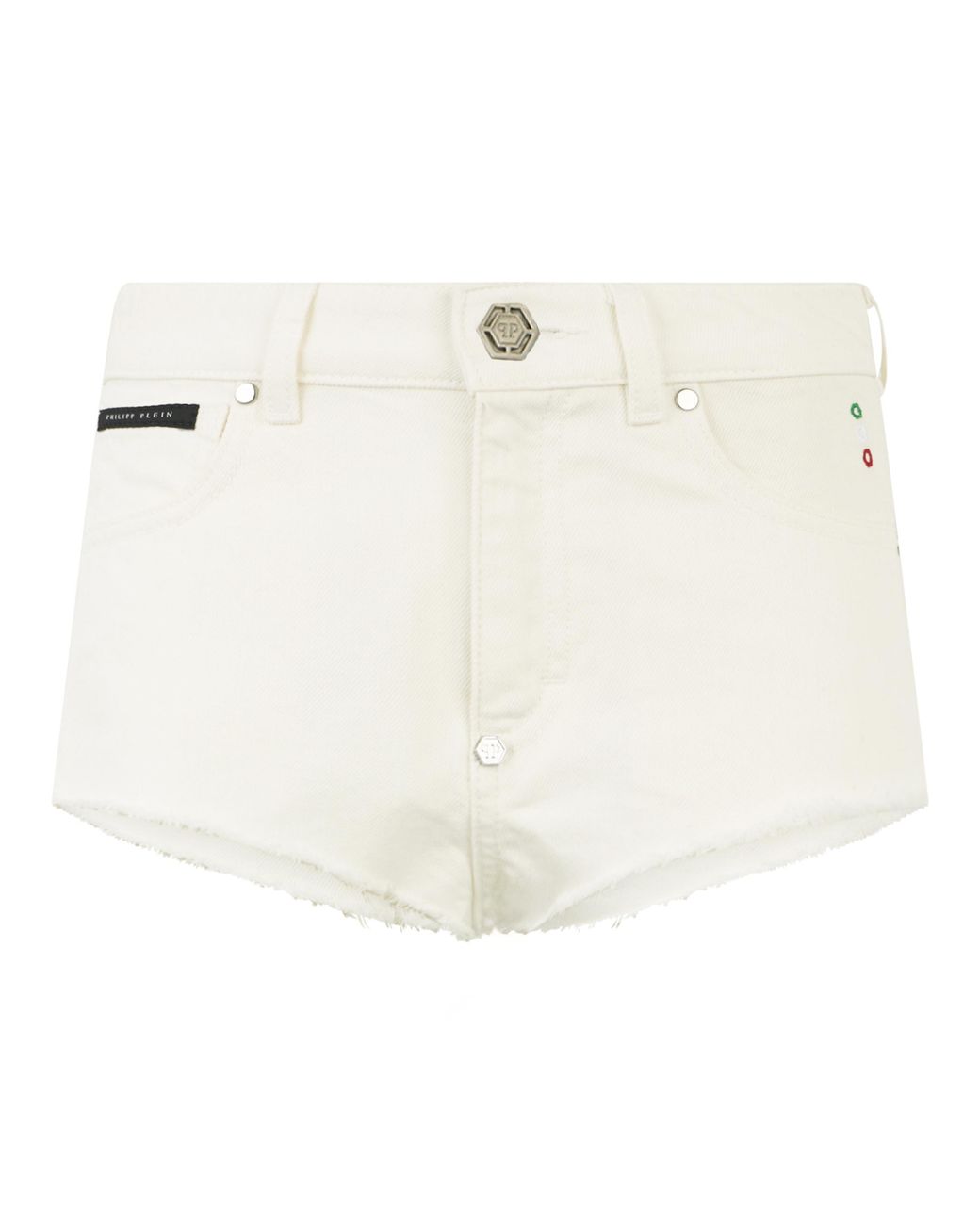Philipp Plein Hotpants Basic in het White