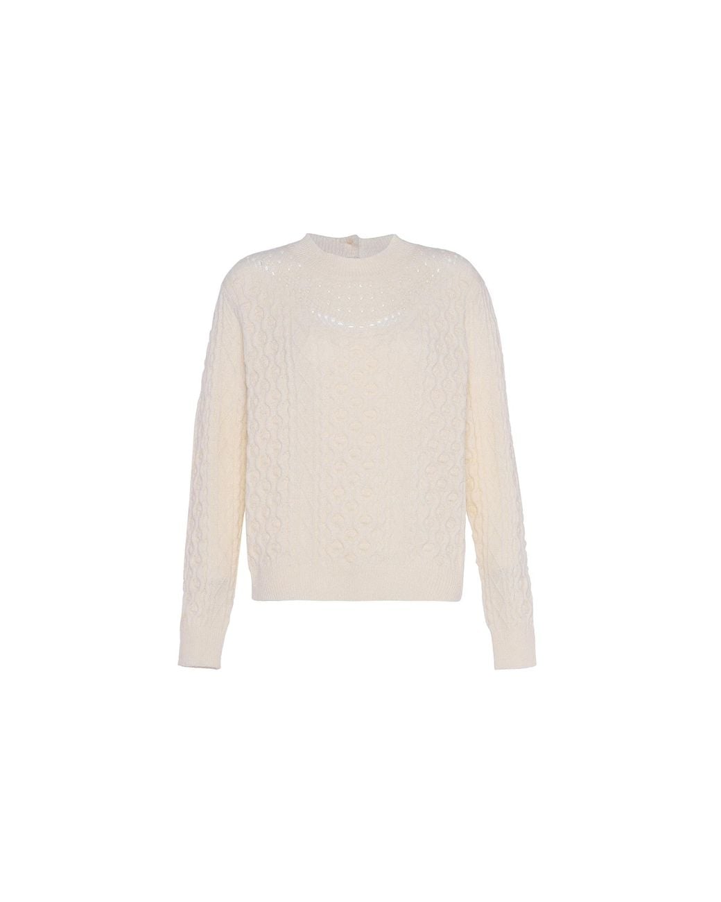 faina Jumper Wolwit in het White
