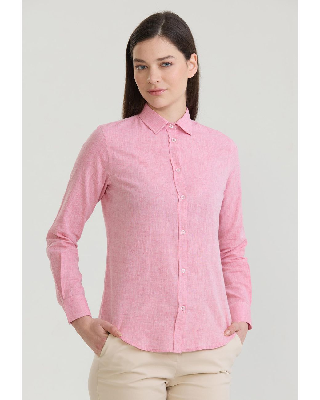 Felix Hardy Pink Hemd Basic Hemd