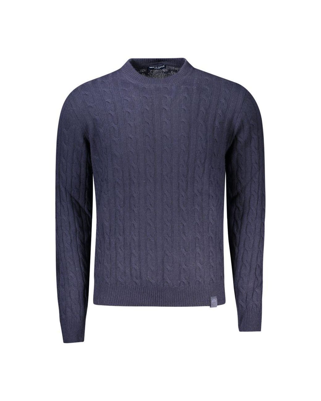 North Sails Dunkelblauer Kabelstrickpullover in Blue für Herren