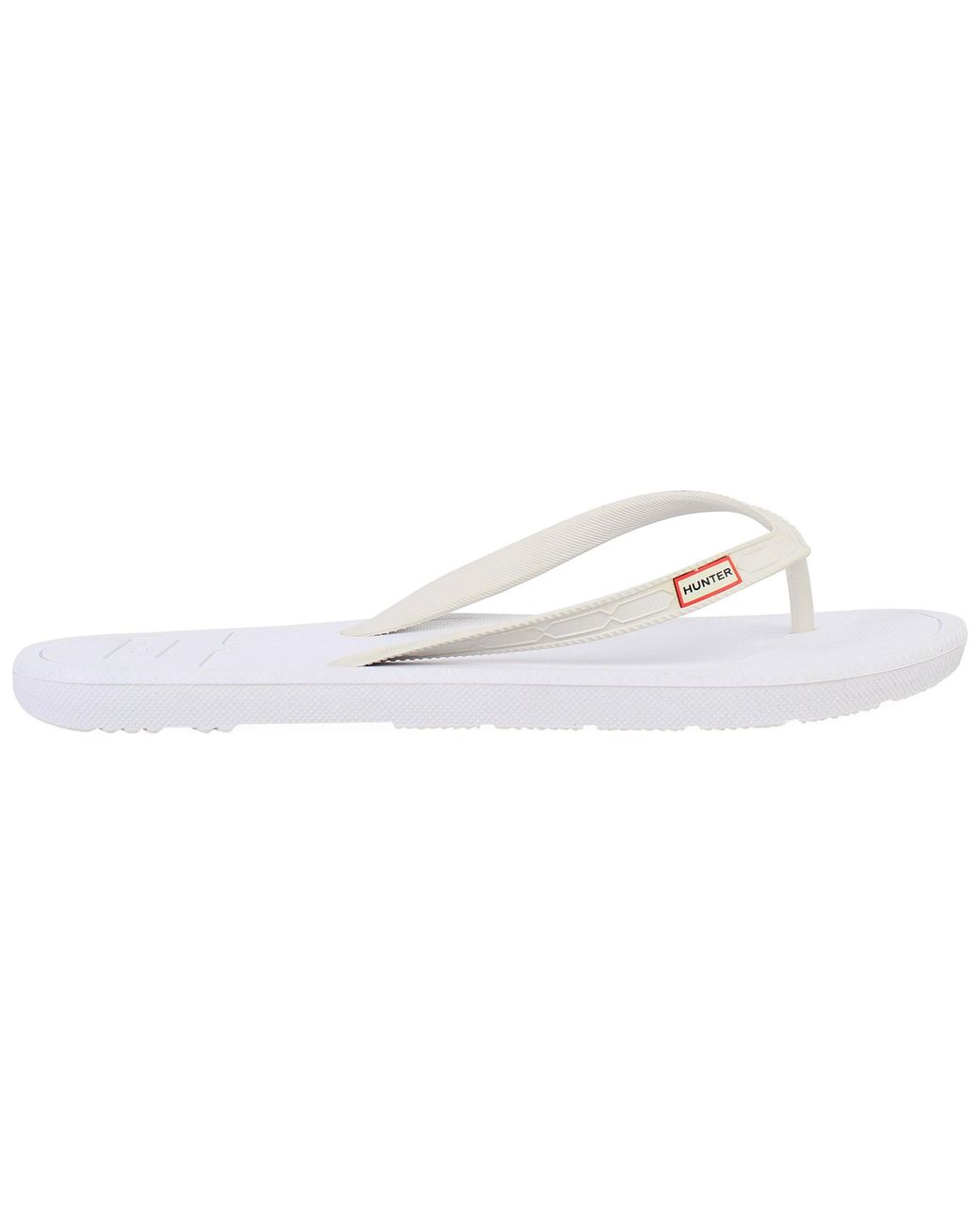 Hunter White Logo Flip-Flops