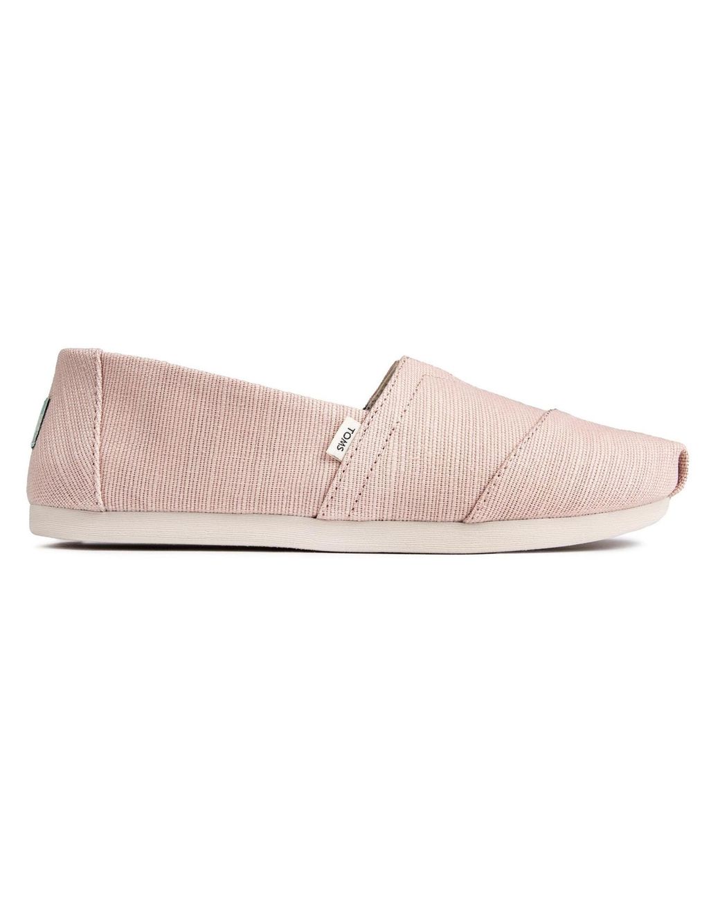 TOMS Pink Alpargatas Plimsolls Canvas