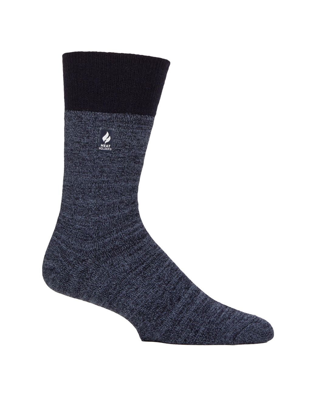 Gentle Grip Blue Non-Binding Thermal Honeycomb Top Socks for men