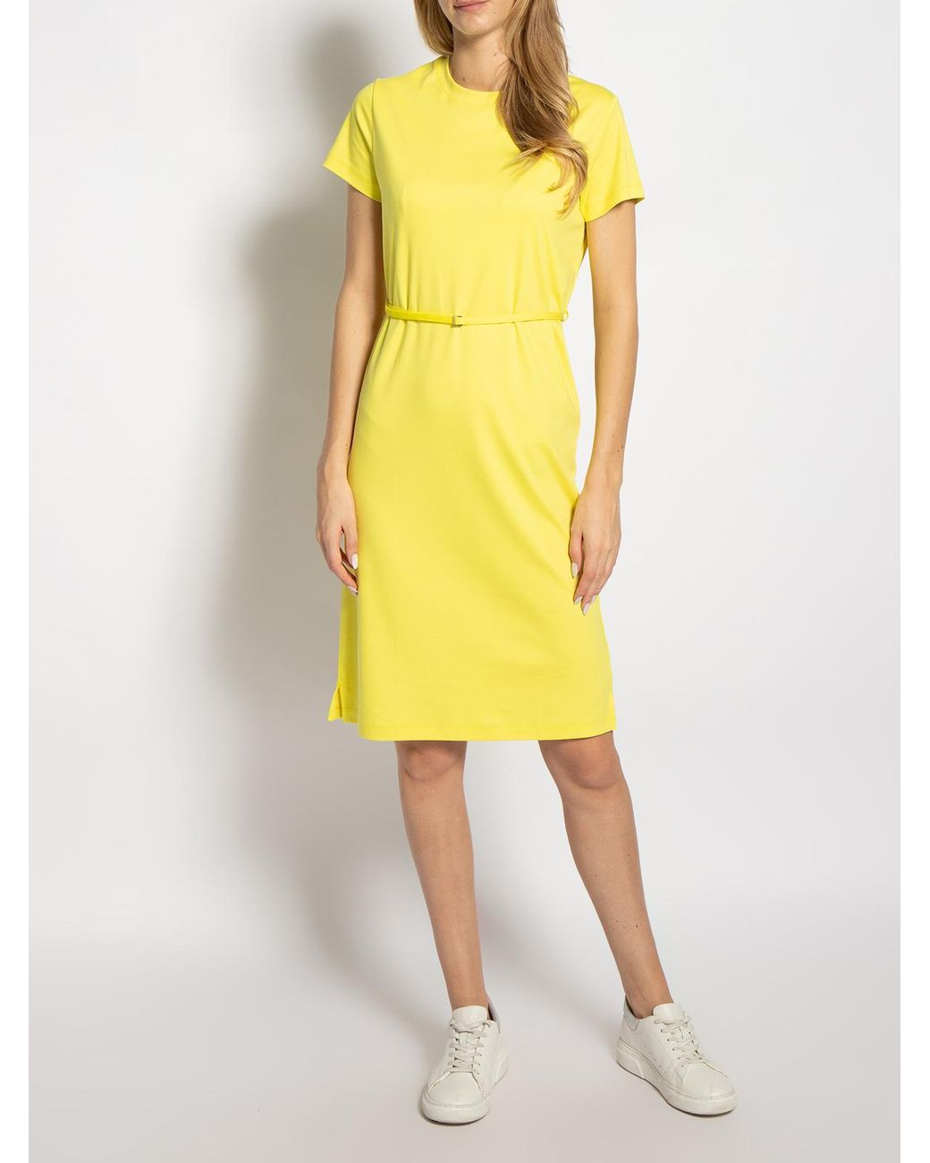 Calvin Klein Jerseykleid in Gelb | Lyst DE