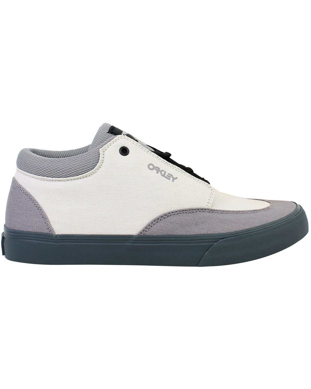 Oakley Gray Low-Top Vulcanised Trainers Canvas for men