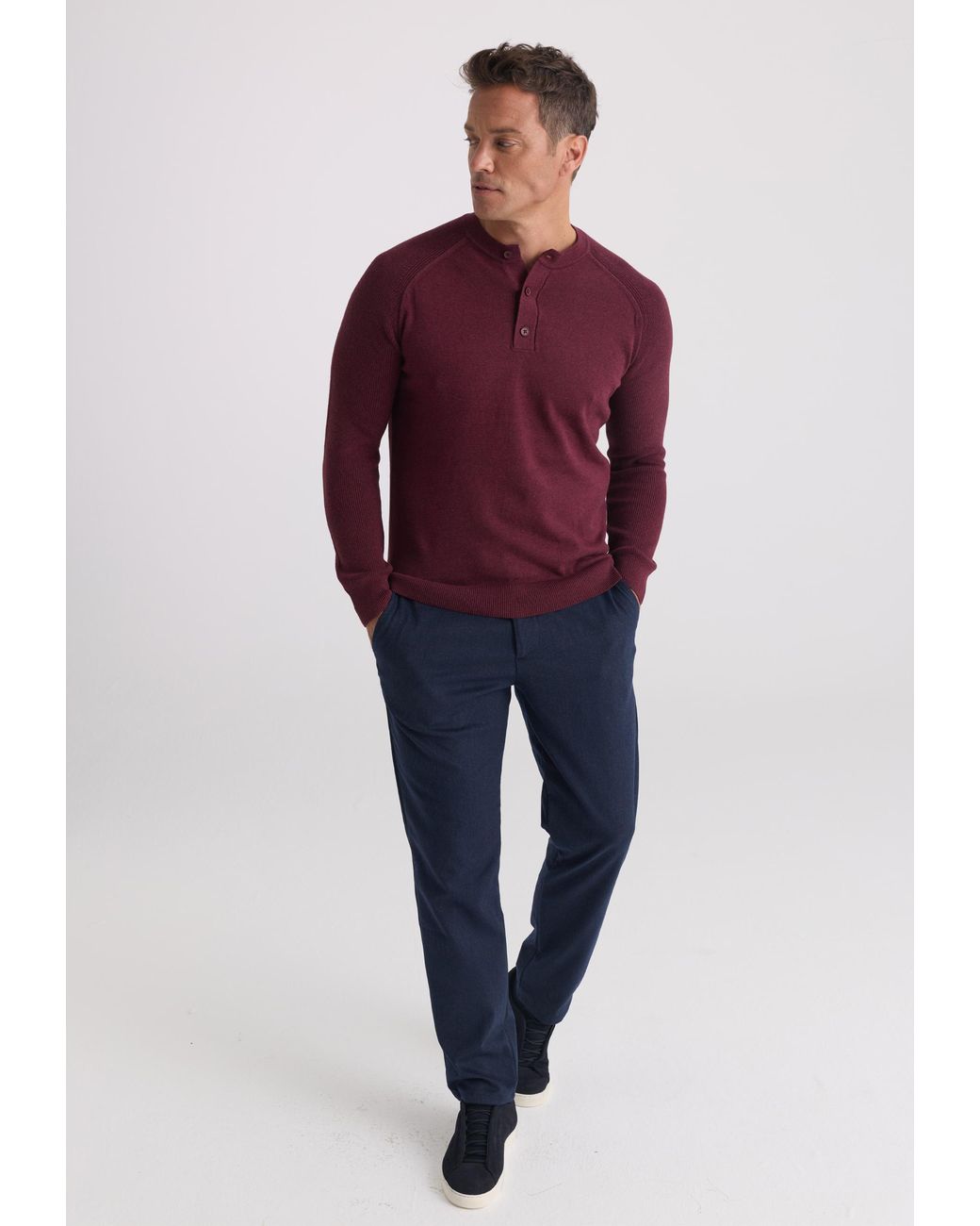 Felix Hardy Pullover Rundhalspullover in Red für Herren