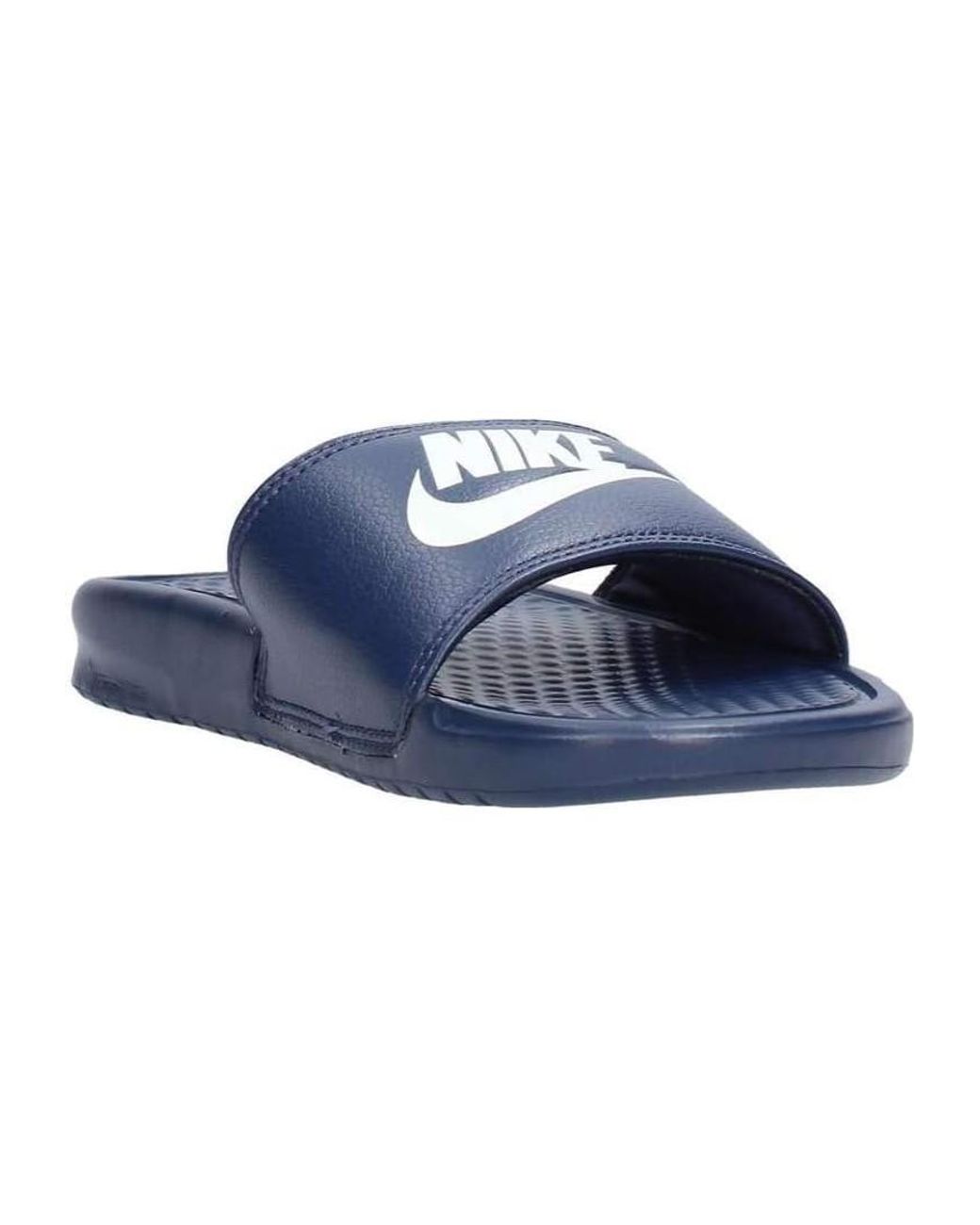 Nike Blue Benassi Slip On Sliders