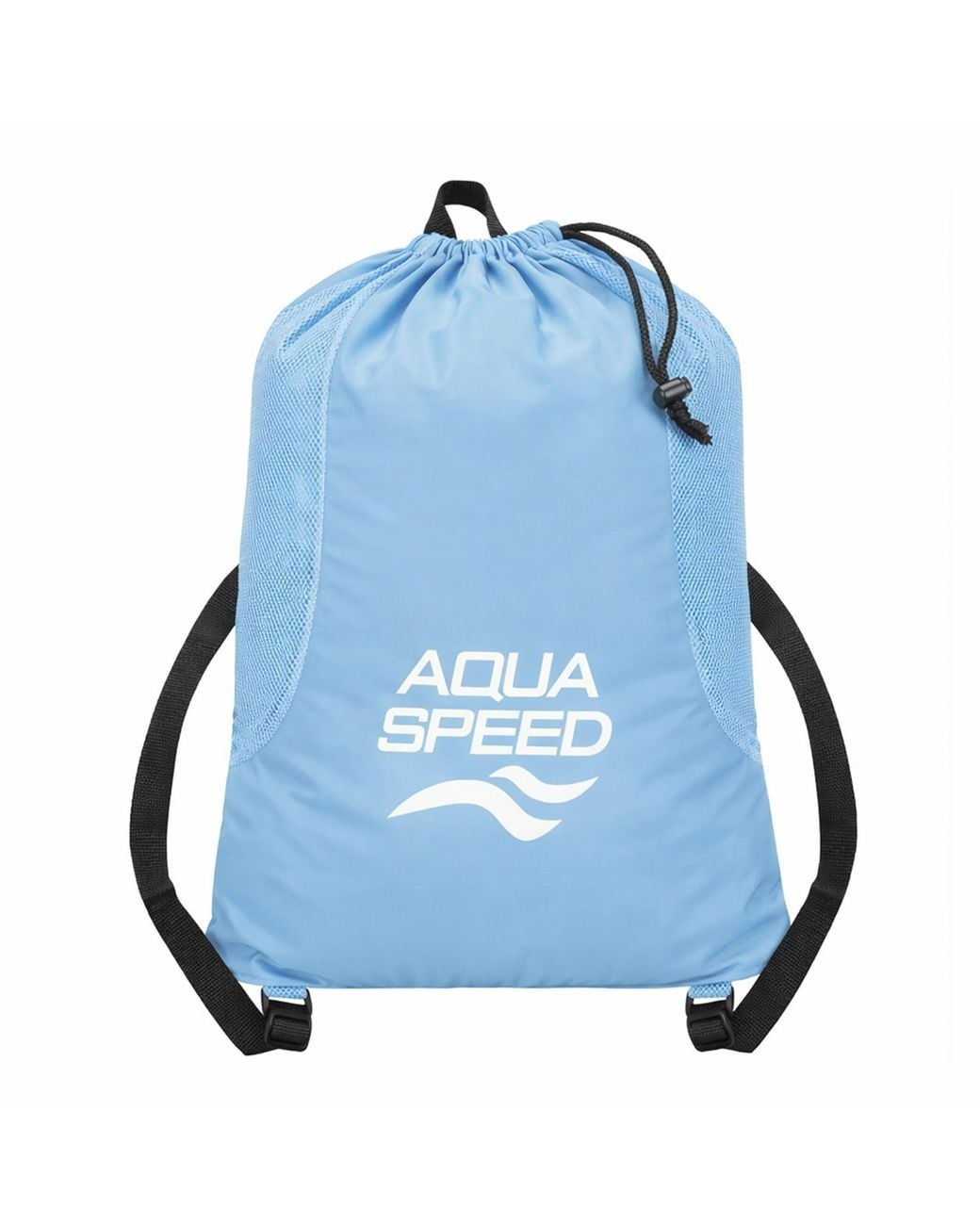 Aqua-Speed Blue Large Mesh Pool Backpack for men