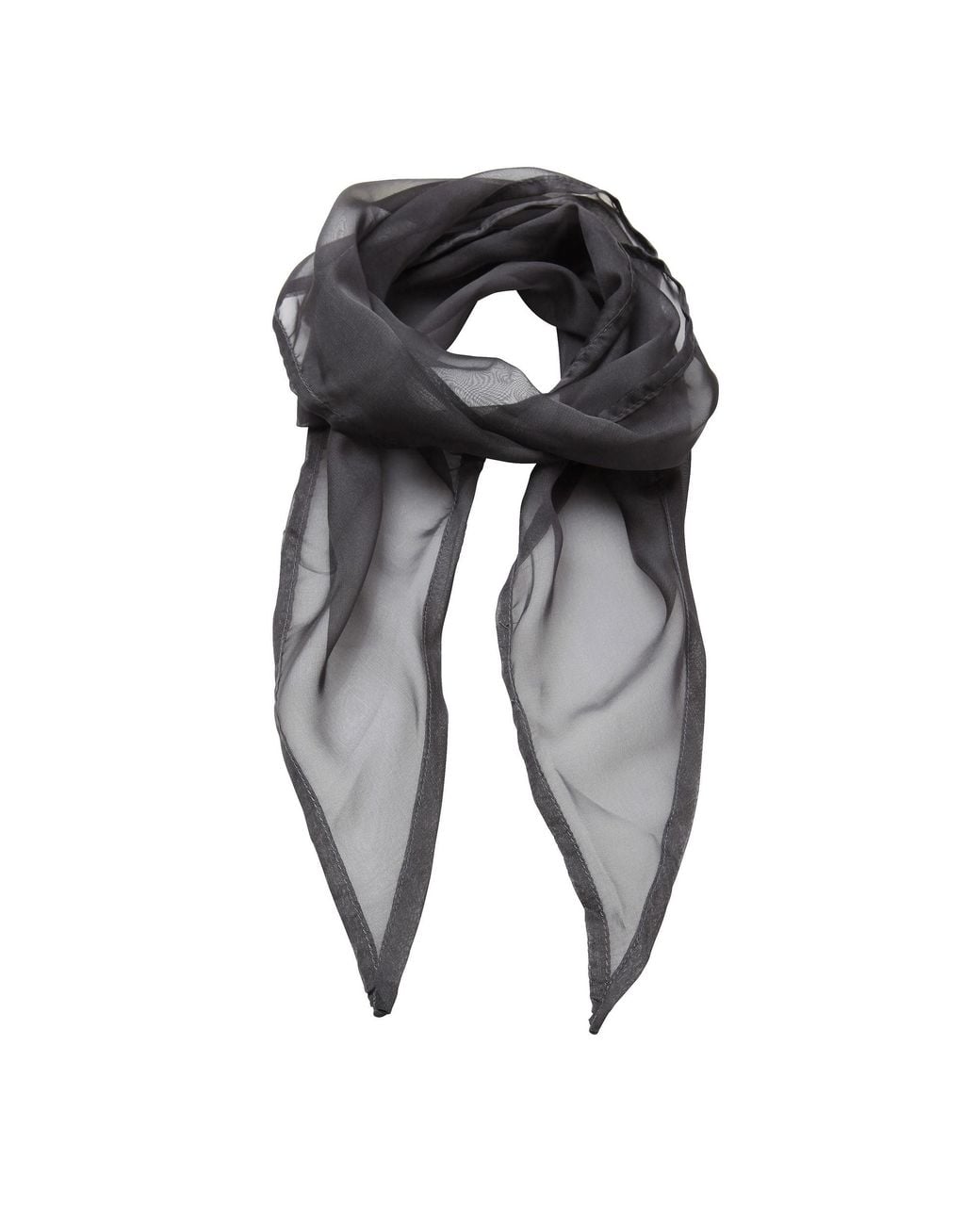 PREMIER Black Ladies/ Work Chiffon Formal Scarf (Dark)