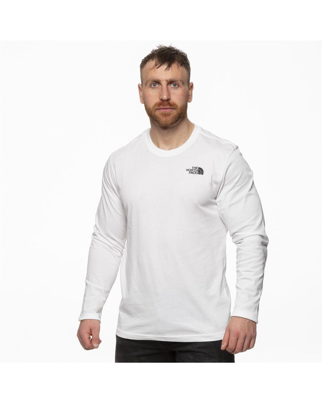 The North Face White Long Sleeve Easy Tee for men