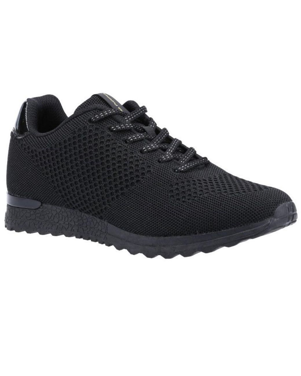 Hush Puppies Black Ladies Katrina Trainers
