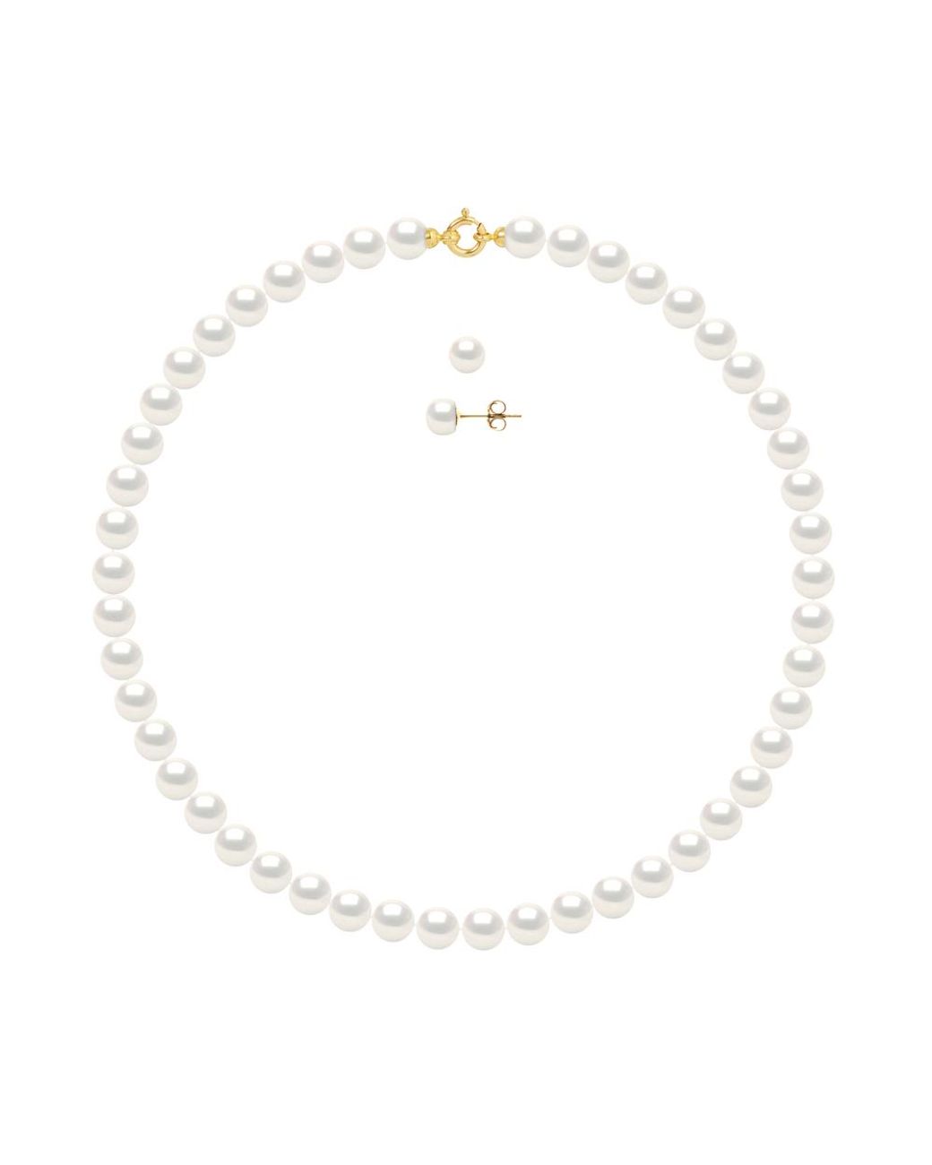 Ateliers Saint Germain White Set Necklace + Earrings