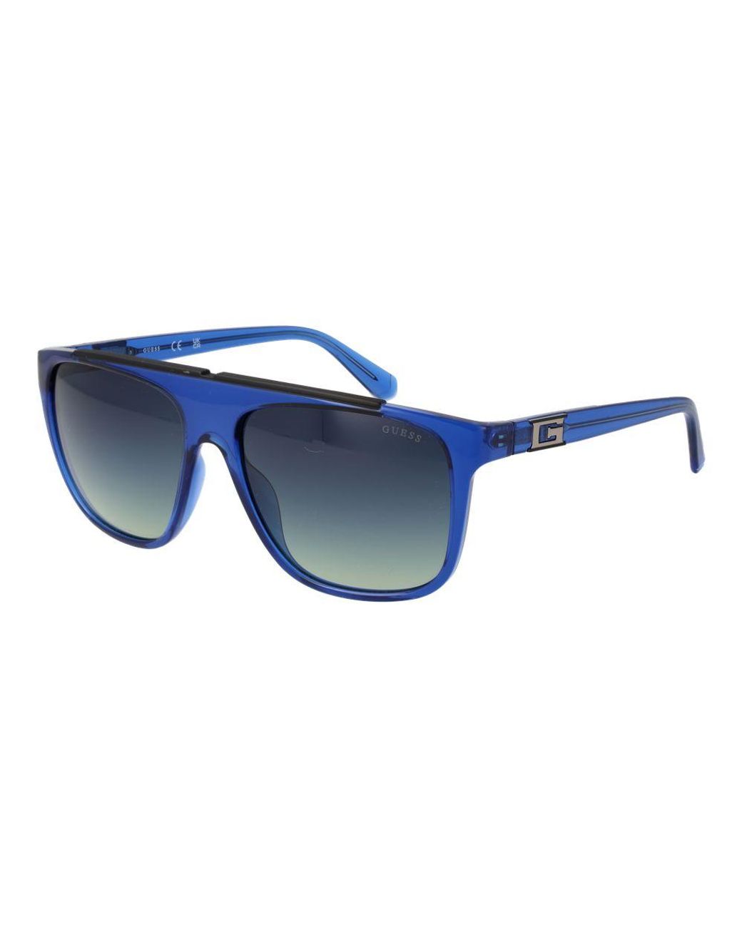 Guess Blue Stainless Steel Sunglasses for men