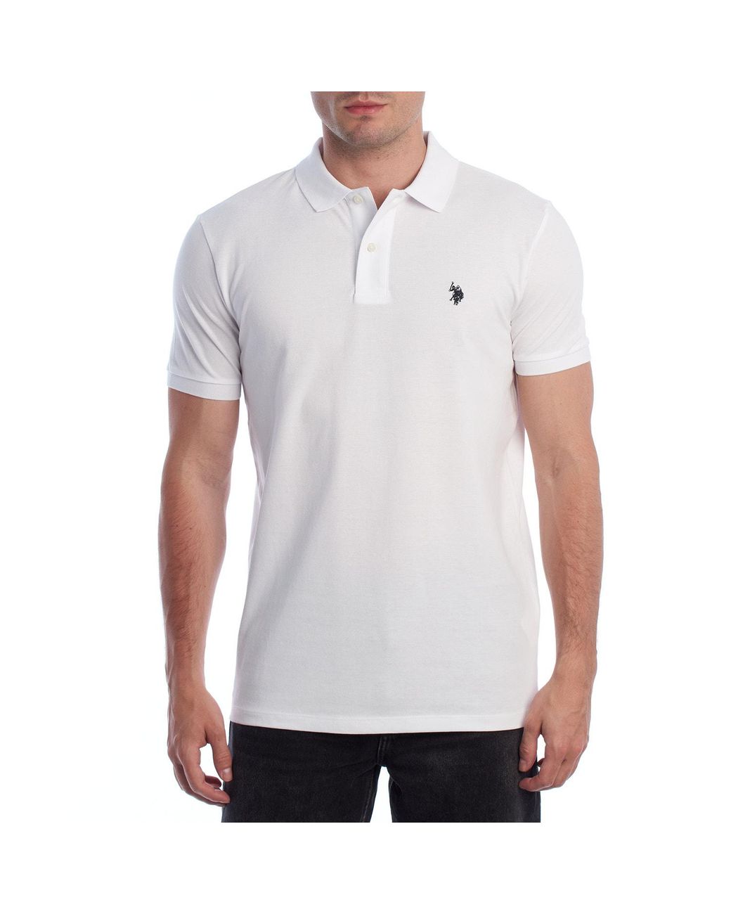 U.S. POLO ASSN. White Short Sleeve Shirt Us41197052 for men