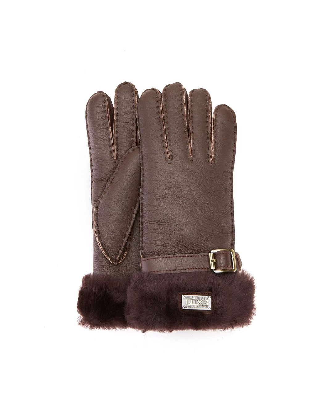 Australia Luxe Brown Beva-Handschuhe Aus Leder