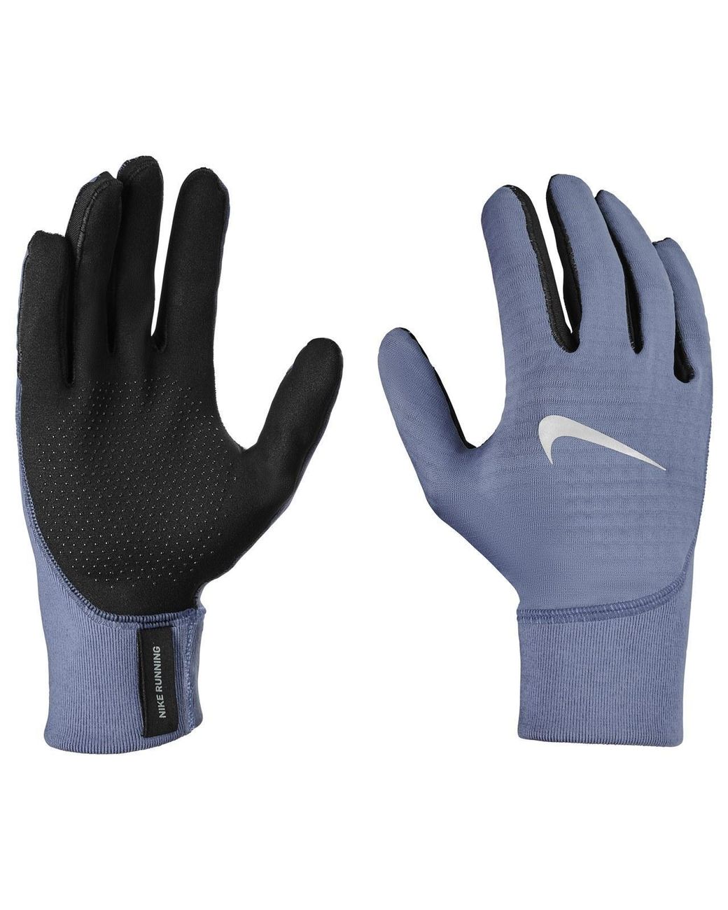 Nike Blue Pacer Midweight Therma-Fit Running Gloves for men