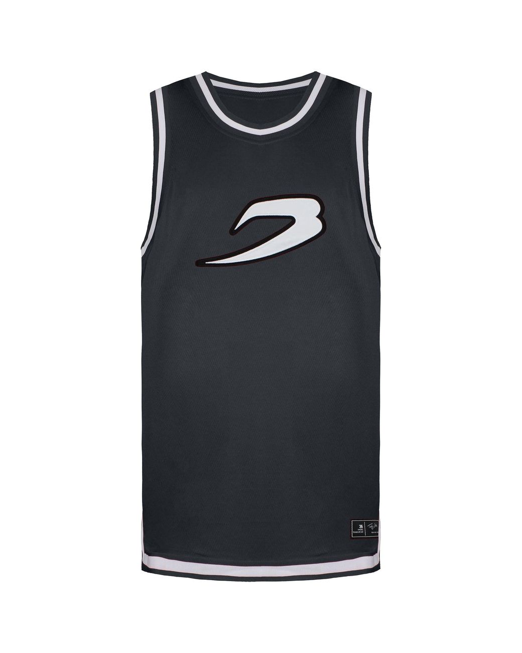 BOXRAW Black 36 By Teddy Atlas Charcoal Vest for men