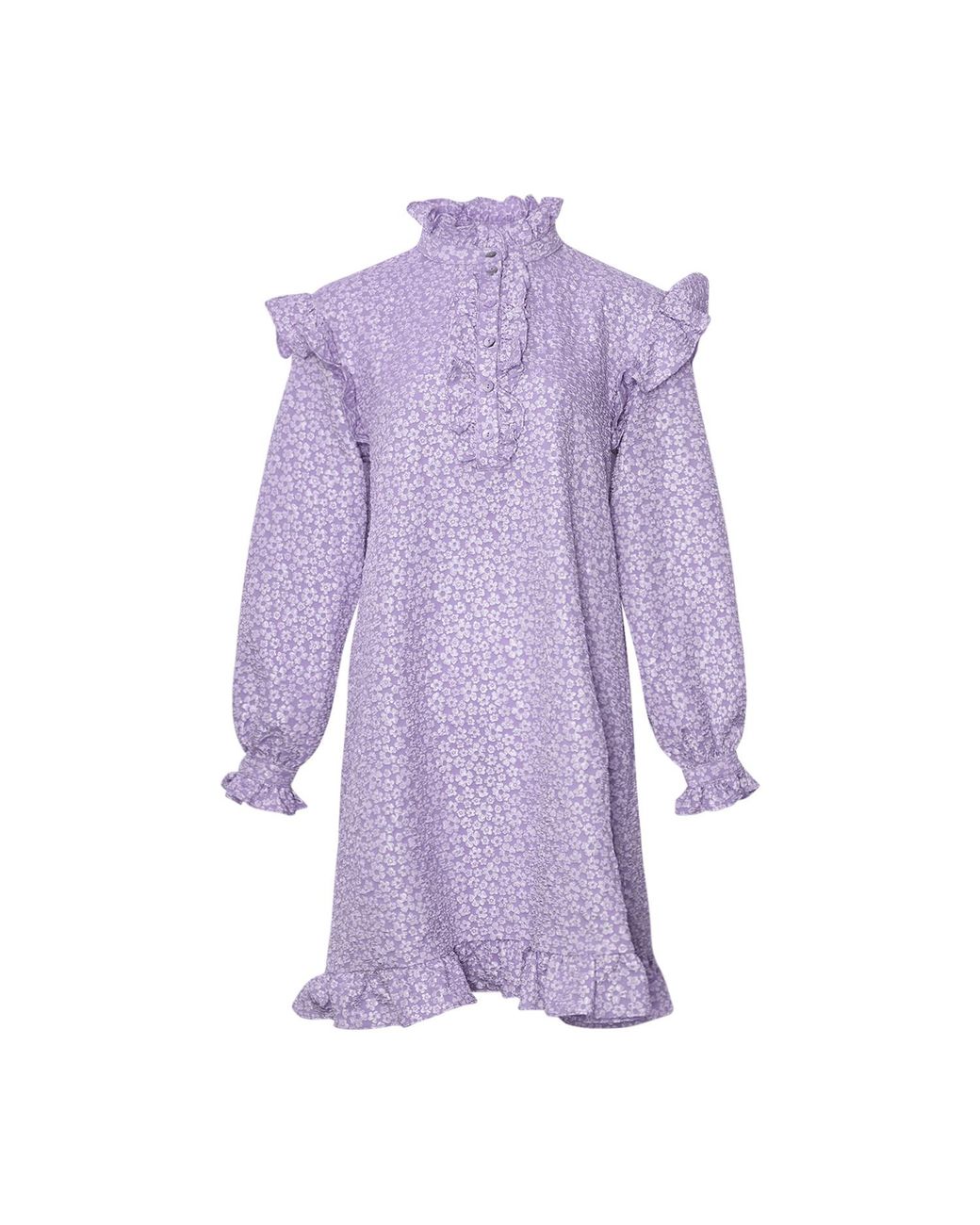 Noella Purple Reno Ruby Rüschenkleid