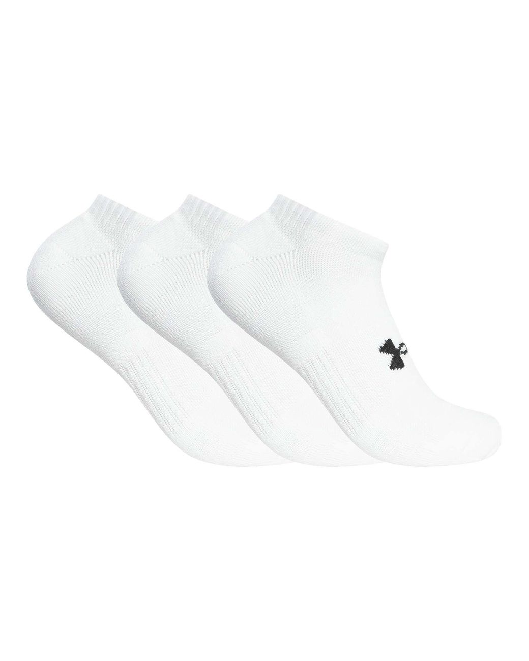 Under Armour Set Van 3 Performance Tech No Show-Sokken in het White voor heren