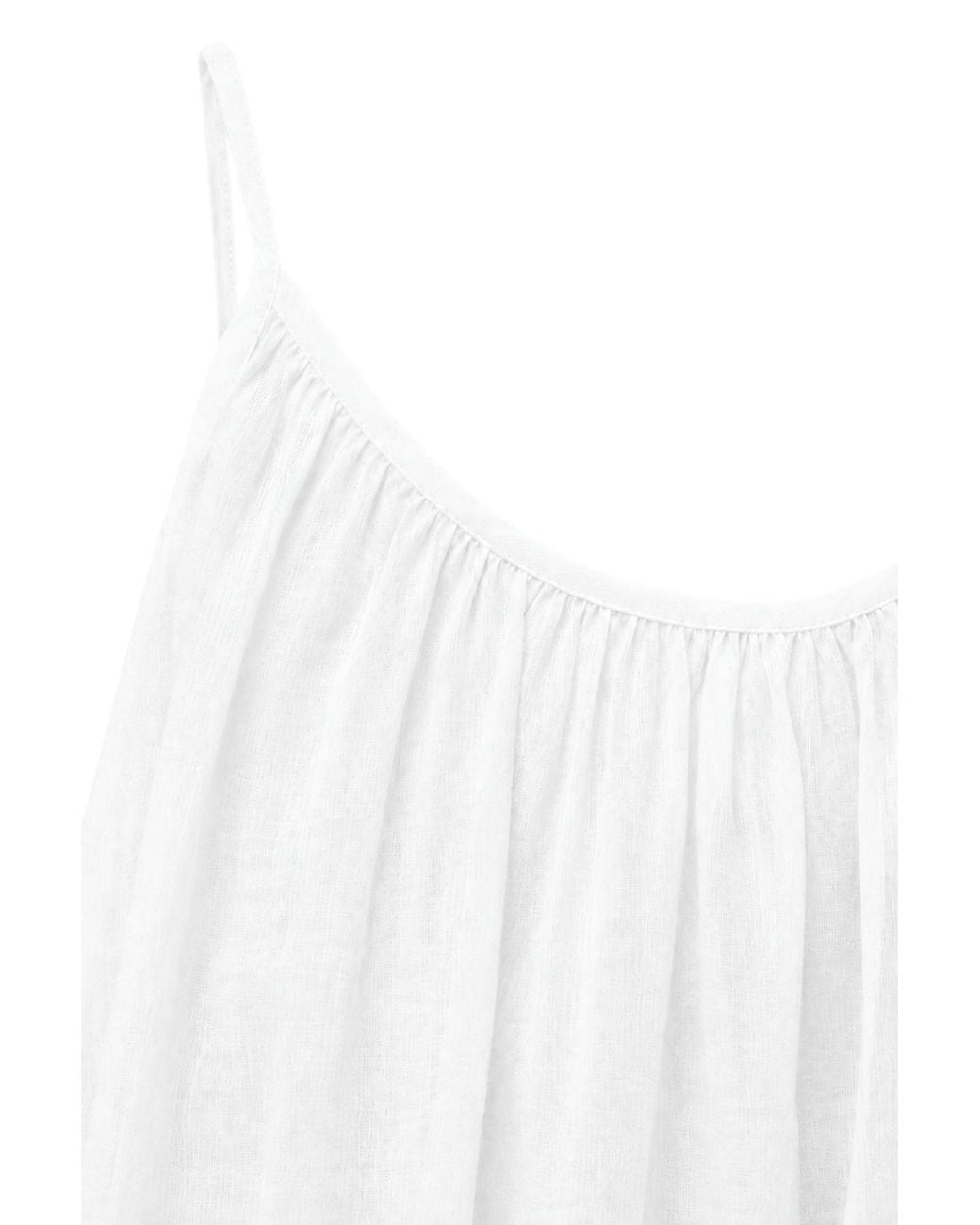 MixRay White Sleeveless A-Line Maxi Dress