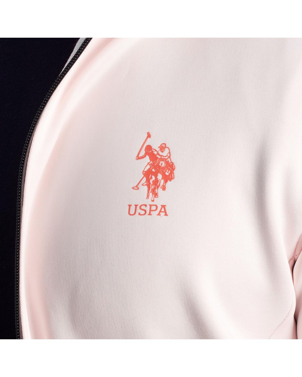 U.S. POLO ASSN. Pink Hoodie With Zipper 64715 for men