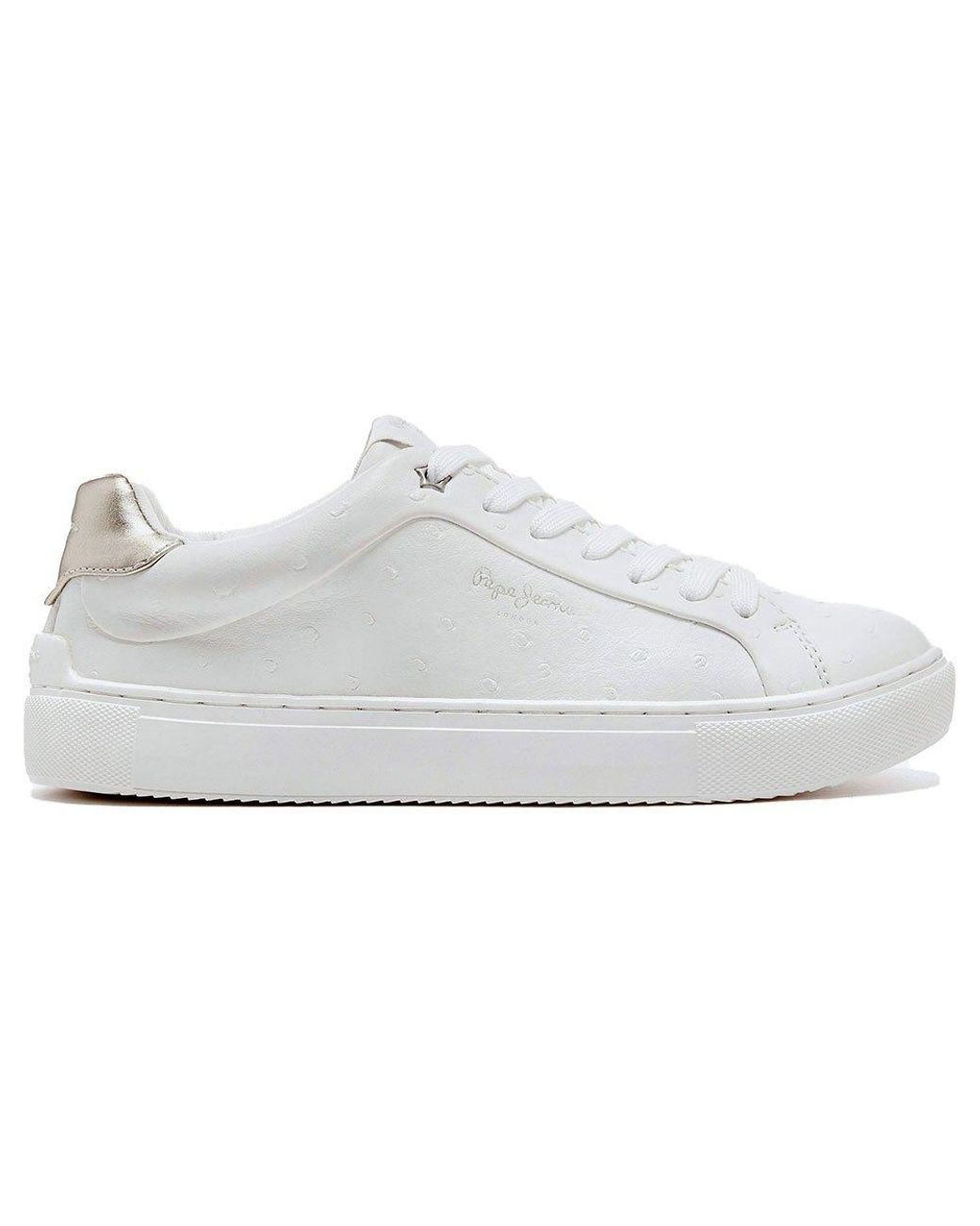 Pepe Jeans Rubber Adams Molly Trainers in White - Lyst