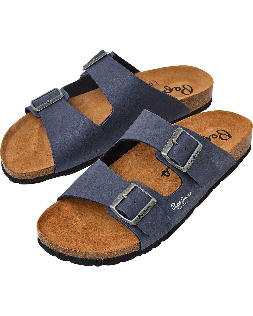 Pepe Jeans Bio Double Chicago Sandals in Blue for Men | Lyst