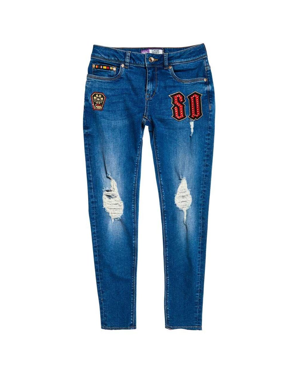 Superdry Cassie Skinny Jeans in Blue | Lyst