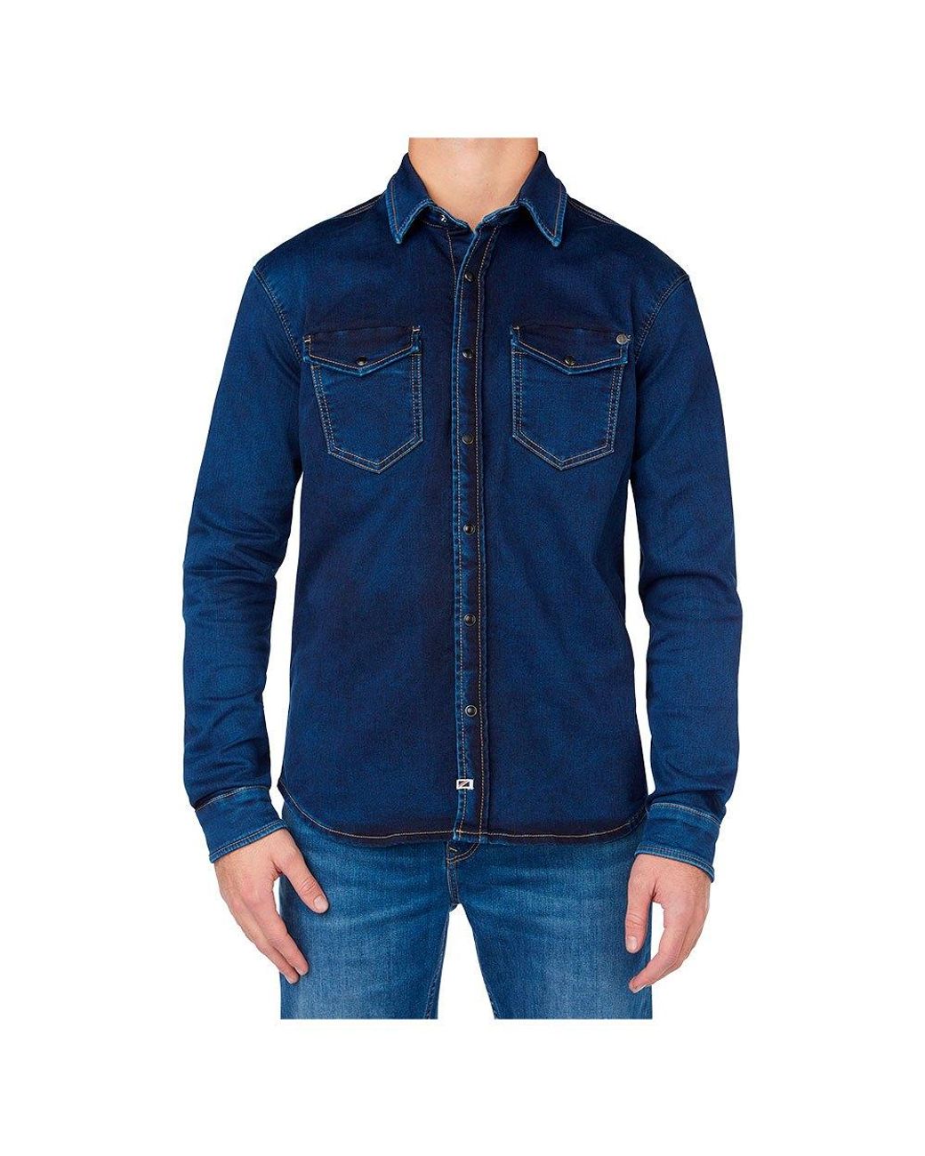 Pepe Jeans New Jepson Ong Seeve Shirt Bue An in Blue for Men | Lyst