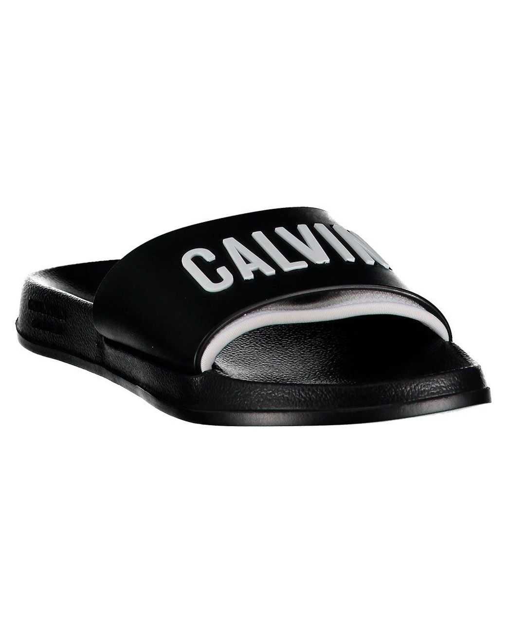 Calvin Klein Slide Eu 35-36 Pvh Black - Lyst