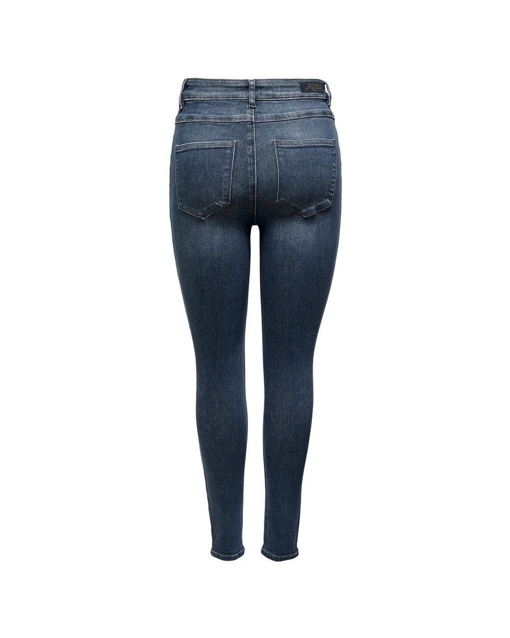 ONLY Mila Skinny Fit Bj407 High Waist Jeans in Blue | Lyst