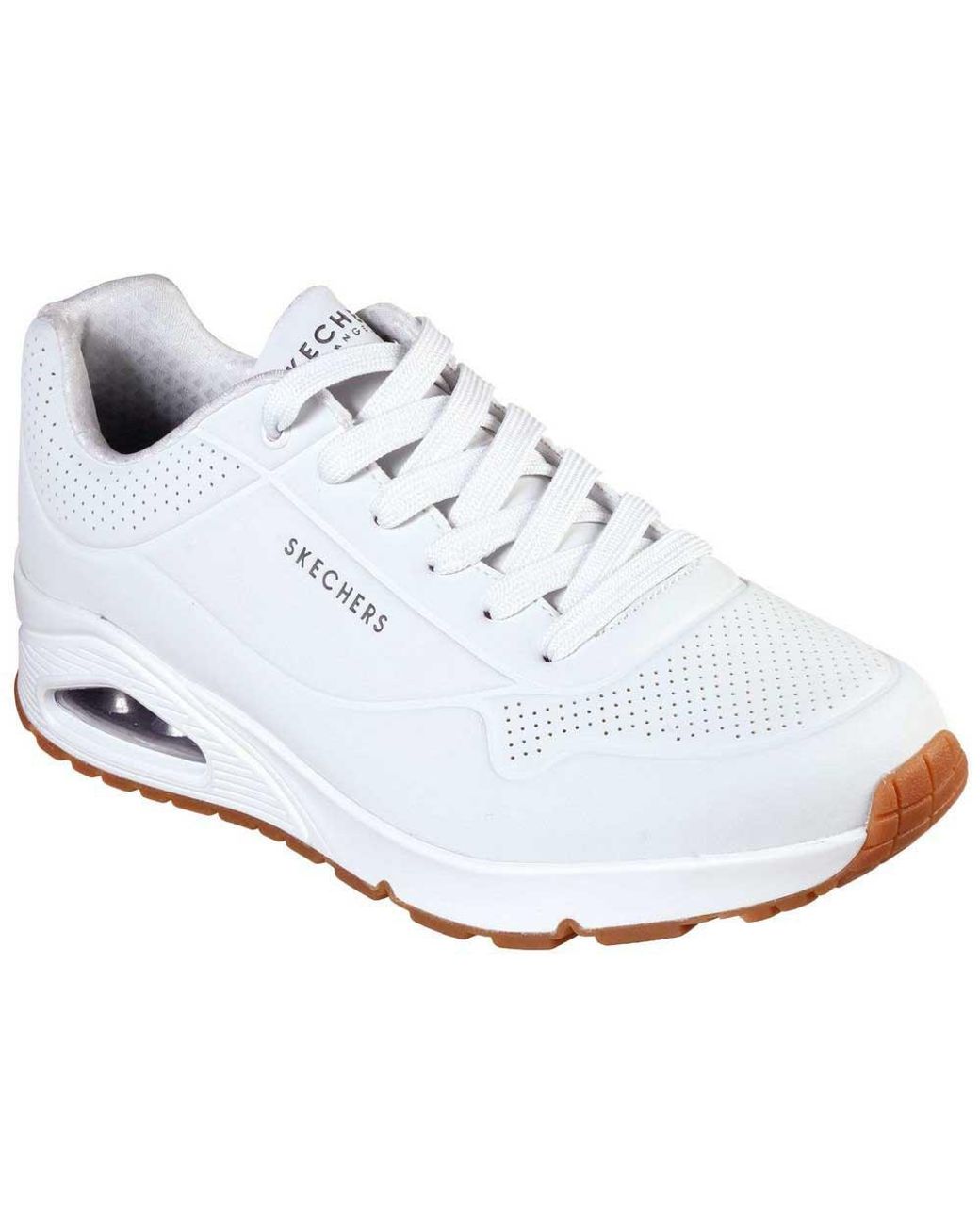 Skechers Synthetic Uno Trainers in White for Men | Lyst