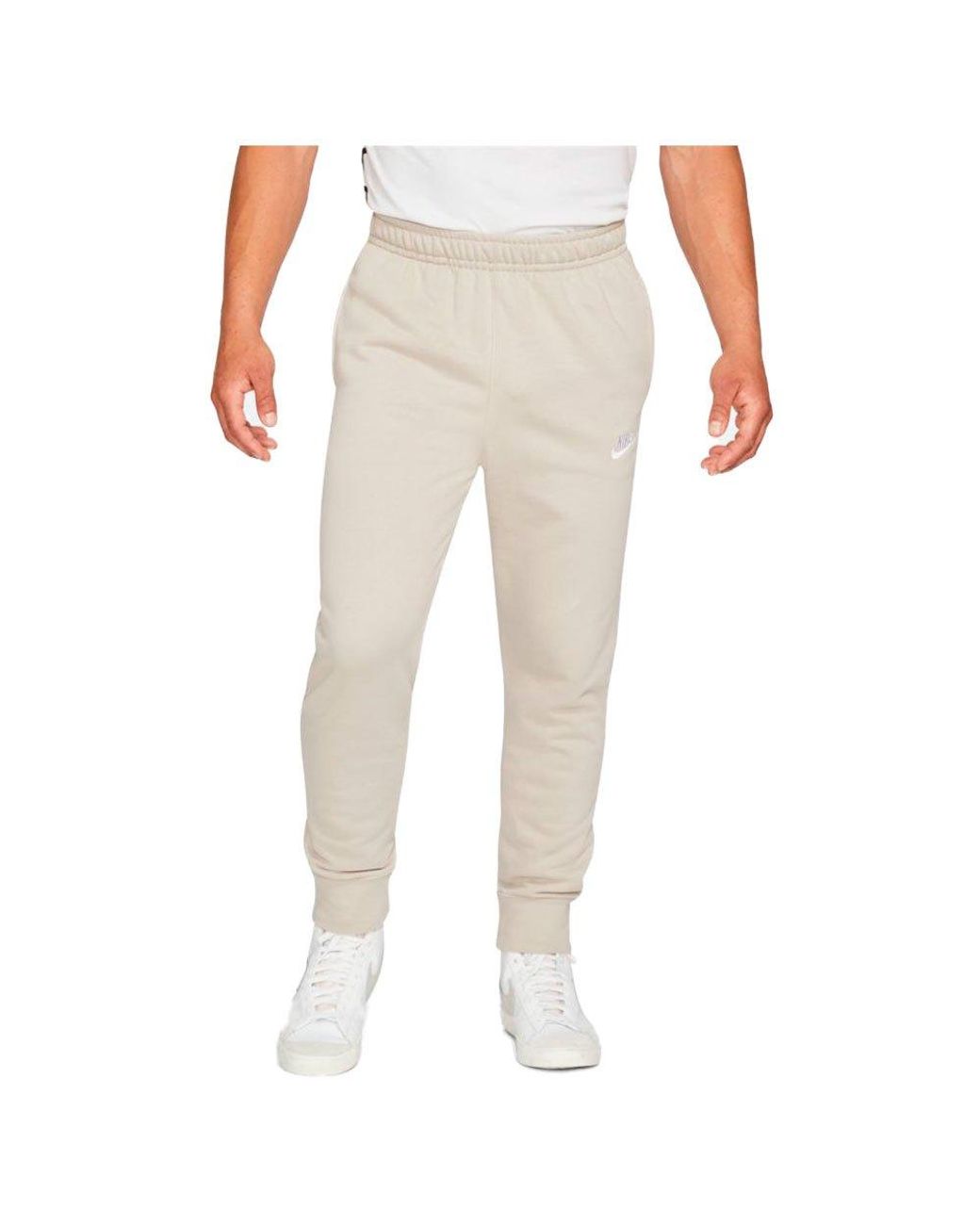 Nike Sportswear Club Joggers Pants in Cream ii / Cream ii / White