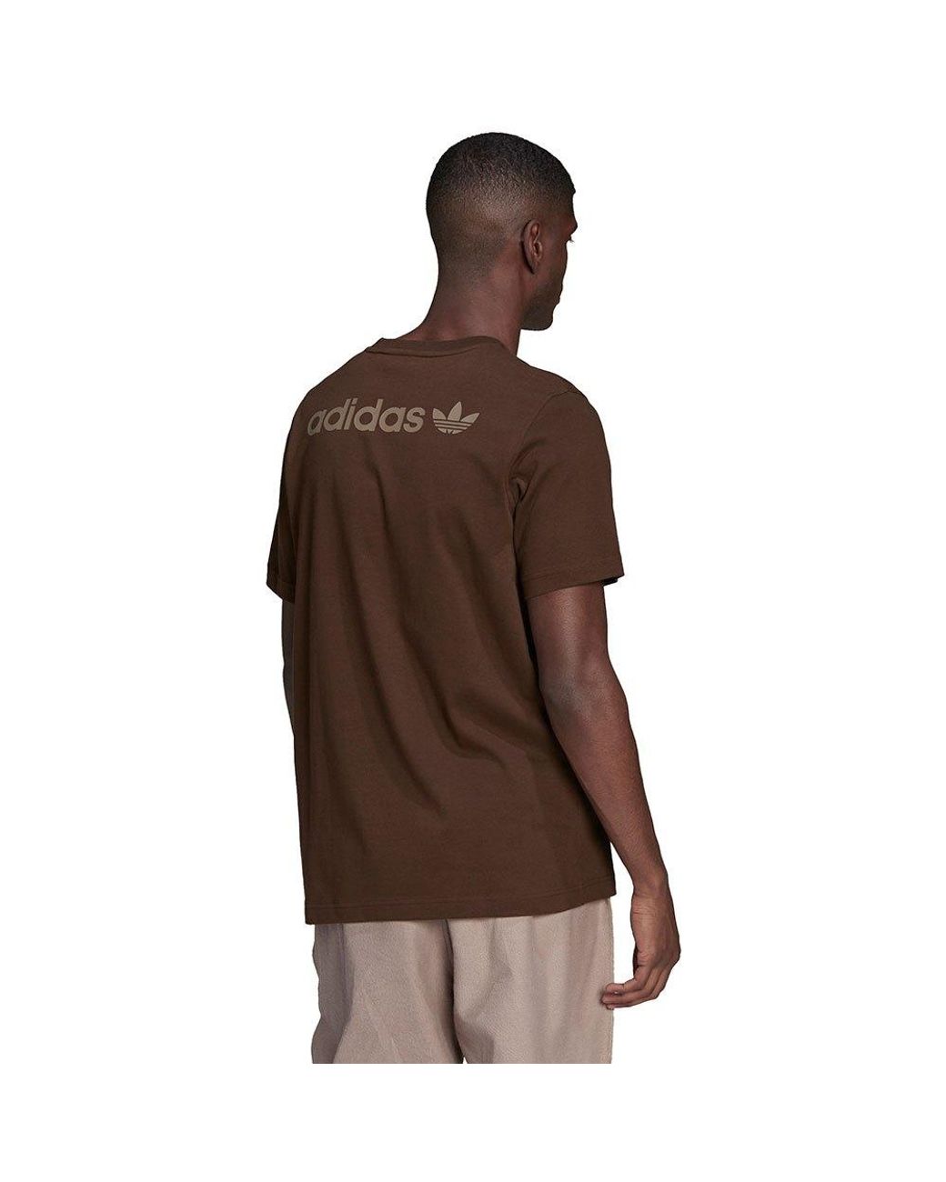 brown adidas shirt