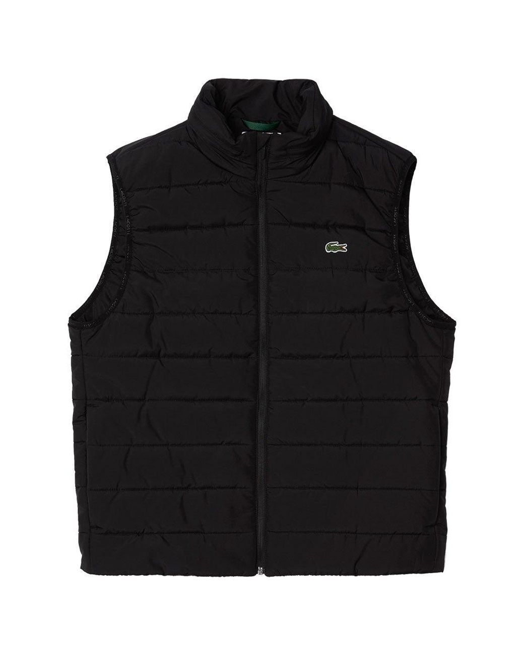 Lacoste Quilted Vest Black Lifestyle Jackets for Men Lyst