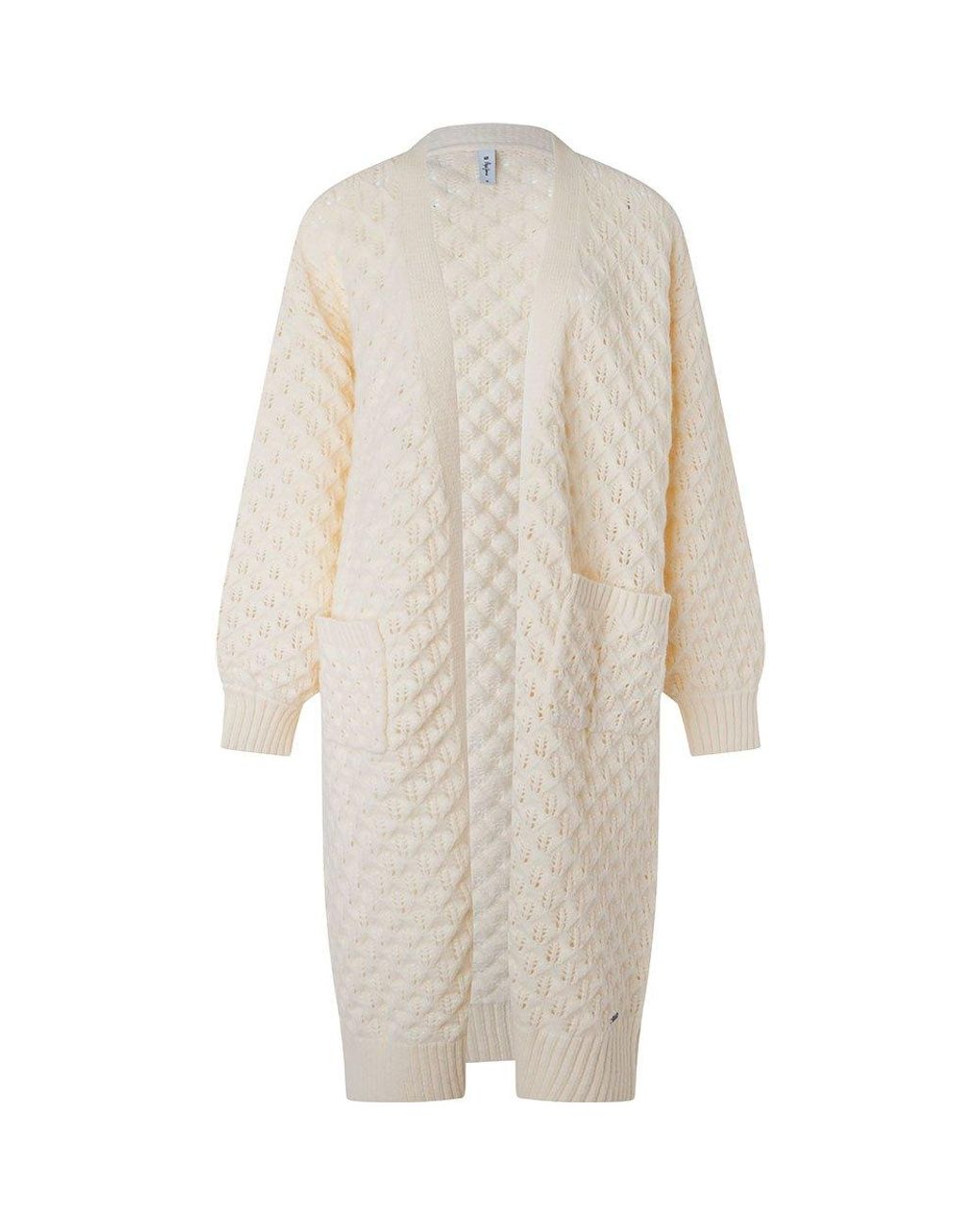 Pepe Jeans Beatrix Cardigan in White | Lyst