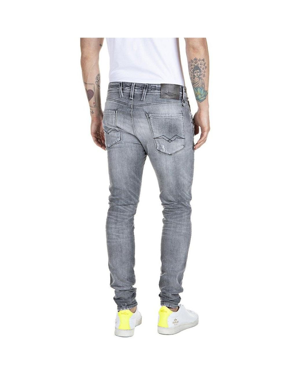 Replay Men's Gray Ma934q.000.199.244 Jeans